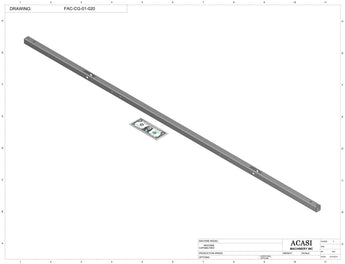 Automatic inline pressure overflow bottle filler machine, low viscosity, Part FAC-CG-01-020, by Acasi Machinery Inc.
