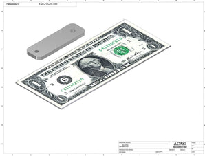 Automatic inline pressure overflow bottle filler machine, low viscosity, Part FAC-CG-01-100, by Acasi Machinery Inc.