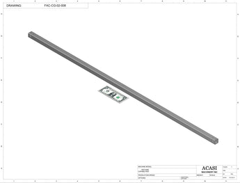 Automatic inline pressure overflow bottle filler machine, low viscosity, Part FAC-CG-02-008, by Acasi Machinery Inc.