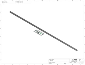 Automatic inline pressure overflow bottle filler machine, low viscosity, Part FAC-CG-02-030, by Acasi Machinery Inc.