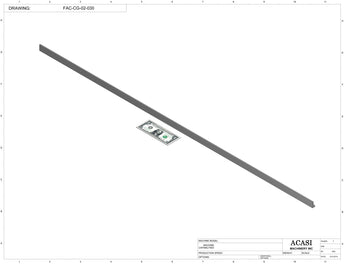 Automatic inline pressure overflow bottle filler machine, low viscosity, Part FAC-CG-02-030, by Acasi Machinery Inc.