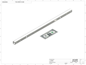 Automatic inline pressure overflow bottle filler machine, low viscosity, Part FAC-DRIP-01-008, by Acasi Machinery Inc.