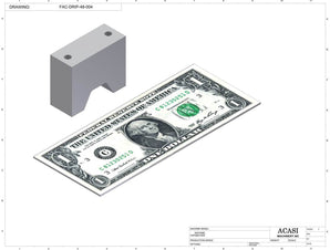 Automatic inline pressure overflow bottle filler machine, low viscosity, Part FAC-DRIP-48-004, by Acasi Machinery Inc.