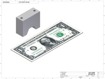 Automatic inline pressure overflow bottle filler machine, low viscosity, Part FAC-DRIP-48-004, by Acasi Machinery Inc.