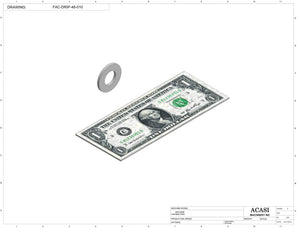 Automatic inline pressure overflow bottle filler machine, low viscosity, Part FAC-DRIP-48-010, by Acasi Machinery Inc.