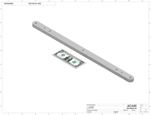 Automatic inline pressure overflow bottle filler machine, low viscosity, Part GI3100-01-002, by Acasi Machinery Inc.