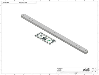 Automatic inline pressure overflow bottle filler machine, low viscosity, Part GI3100-01-002, by Acasi Machinery Inc.