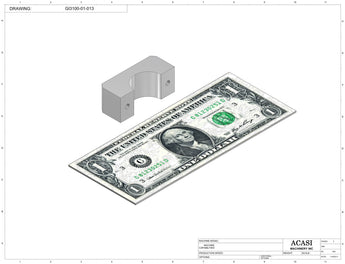 Automatic inline pressure overflow bottle filler machine, low viscosity, Part GI3100-01-013, by Acasi Machinery Inc.