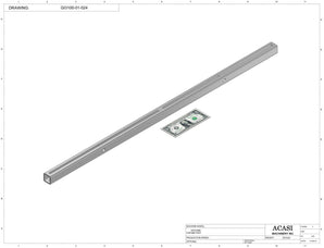 Automatic inline pressure overflow bottle filler machine, low viscosity, Part GI3100-01-024, by Acasi Machinery Inc.