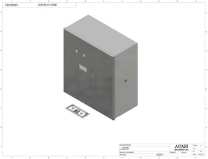 Automatic inline pressure overflow bottle filler machine, low viscosity, Part GI3100-01-030E, by Acasi Machinery Inc.