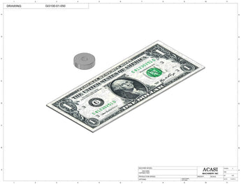 Automatic inline pressure overflow bottle filler machine, low viscosity, Part GI3100-01-050, by Acasi Machinery Inc.