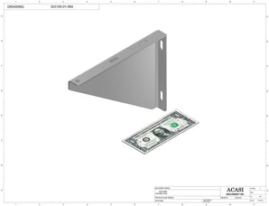 Automatic inline pressure overflow bottle filler machine, low viscosity, Part GI3100-01-064, by Acasi Machinery Inc.