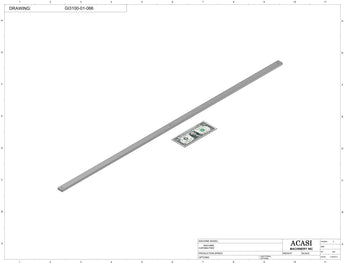 Automatic inline pressure overflow bottle filler machine, low viscosity, Part GI3100-01-066, by Acasi Machinery Inc.