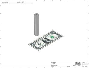 Automatic inline pressure overflow bottle filler machine, low viscosity, Part GI3100-01-070, by Acasi Machinery Inc.