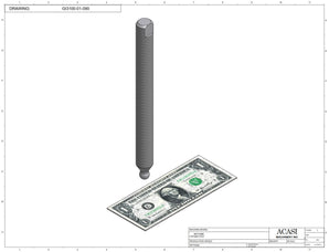 Automatic inline pressure overflow bottle filler machine, low viscosity, Part GI3100-01-090, by Acasi Machinery Inc.