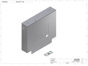 Automatic inline pressure overflow bottle filler machine, low viscosity, Part GI3100-01-110E, by Acasi Machinery Inc.
