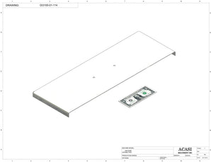 Automatic inline pressure overflow bottle filler machine, low viscosity, Part GI3100-01-114, by Acasi Machinery Inc.