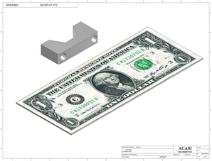 Automatic inline pressure overflow bottle filler machine, low viscosity, Part GI3300-01-012, by Acasi Machinery Inc.