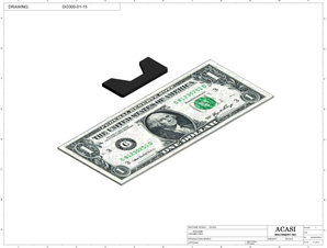 Automatic inline pressure overflow bottle filler machine, low viscosity, Part GI3300-01-015, by Acasi Machinery Inc.