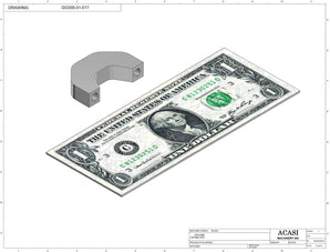 Automatic inline pressure overflow bottle filler machine, low viscosity, Part GI3300-01-017, by Acasi Machinery Inc.