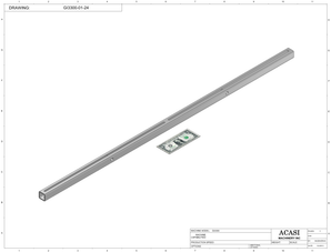 Automatic inline pressure overflow bottle filler machine, low viscosity, Part GI3300-01-024, by Acasi Machinery Inc.