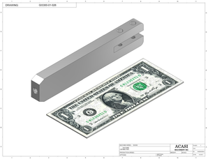 Automatic inline pressure overflow bottle filler machine, low viscosity, Part GI3300-01-026, by Acasi Machinery Inc.