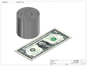 Automatic inline pressure overflow bottle filler machine, low viscosity, Part GI3300-01-034, by Acasi Machinery Inc.