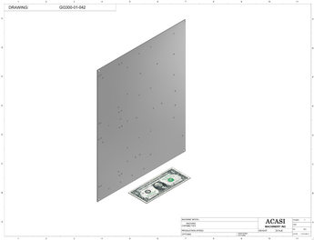 Automatic inline pressure overflow bottle filler machine, low viscosity, Part GI3300-01-042, by Acasi Machinery Inc.