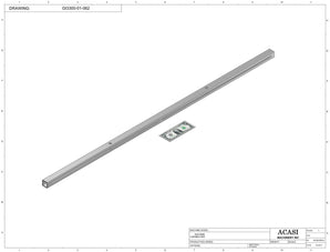 Automatic inline pressure overflow bottle filler machine, low viscosity, Part GI3300-01-062, by Acasi Machinery Inc.