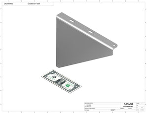 Automatic inline pressure overflow bottle filler machine, low viscosity, Part GI3300-01-064, by Acasi Machinery Inc.