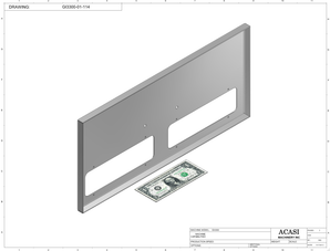 Automatic inline pressure overflow bottle filler machine, low viscosity, Part GI3300-01-114, by Acasi Machinery Inc.