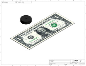 Automatic inline pressure overflow bottle filler machine, low viscosity, Part NOF-0.250-01-024, by Acasi Machinery Inc.