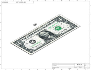 Automatic inline pressure overflow bottle filler machine, low viscosity, Part NOF-0.250-01-026, by Acasi Machinery Inc.