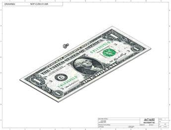 Automatic inline pressure overflow bottle filler machine, low viscosity, Part NOF-0.250-01-026, by Acasi Machinery Inc.