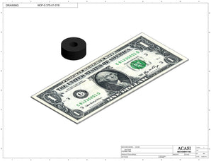 Automatic inline pressure overflow bottle filler machine, low viscosity, Part NOF-0.375-01-018, by Acasi Machinery Inc.