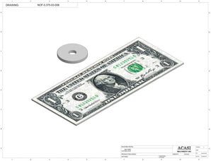 Automatic inline pressure overflow bottle filler machine, low viscosity, Part NOF-0.375-03-008, by Acasi Machinery Inc.