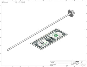 Overflow Liquid Filler Nozzle Part NOF-0.375-03-012E