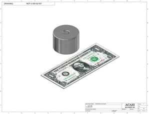 Automatic inline pressure overflow bottle filler machine, low viscosity, Part NOF-0.500-02-007, by Acasi Machinery Inc.