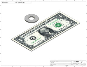 Automatic inline pressure overflow bottle filler machine, low viscosity, Part NOF-0.625-01-023, by Acasi Machinery Inc.