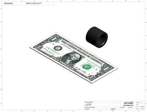 Automatic inline pressure overflow bottle filler machine, low viscosity, Part NOF-0.750-01-017, by Acasi Machinery Inc.