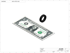 Automatic inline pressure overflow bottle filler machine, low viscosity, Part NOF-0.750-01-020, by Acasi Machinery Inc.