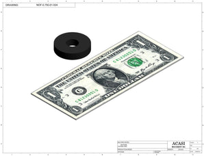 Automatic inline pressure overflow bottle filler machine, low viscosity, Part NOF-0.750-01-024, by Acasi Machinery Inc.