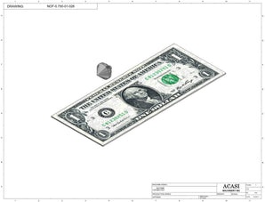 Automatic inline pressure overflow bottle filler machine, low viscosity, Part NOF-0.750-01-026, by Acasi Machinery Inc.