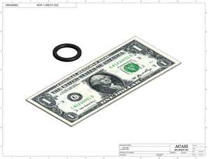 Automatic inline pressure overflow bottle filler machine, low viscosity, Part NOF-1.000-01-022, by Acasi Machinery Inc.