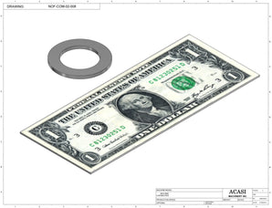 Automatic inline pressure overflow bottle filler machine, low viscosity, Part NOF-COM-02-008, by Acasi Machinery Inc.