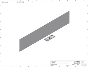 Automatic inline pressure overflow bottle filler machine, low viscosity, Part PI3100-01-038, by Acasi Machinery Inc.