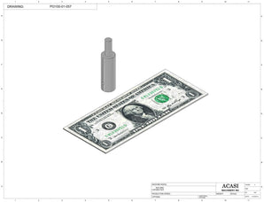 Automatic inline pressure overflow bottle filler machine, low viscosity, Part PI3100-01-057, by Acasi Machinery Inc.