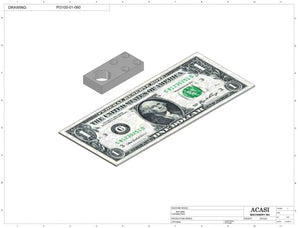 Automatic inline pressure overflow bottle filler machine, low viscosity, Part PI3100-01-060, by Acasi Machinery Inc.