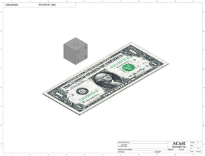 Automatic inline pressure overflow bottle filler machine, low viscosity, Part PI3100-01-064, by Acasi Machinery Inc.