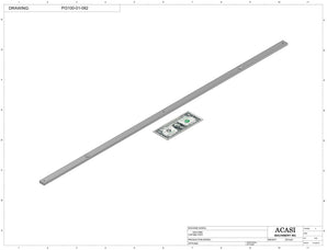 Automatic inline pressure overflow bottle filler machine, low viscosity, Part PI3100-01-082, by Acasi Machinery Inc.